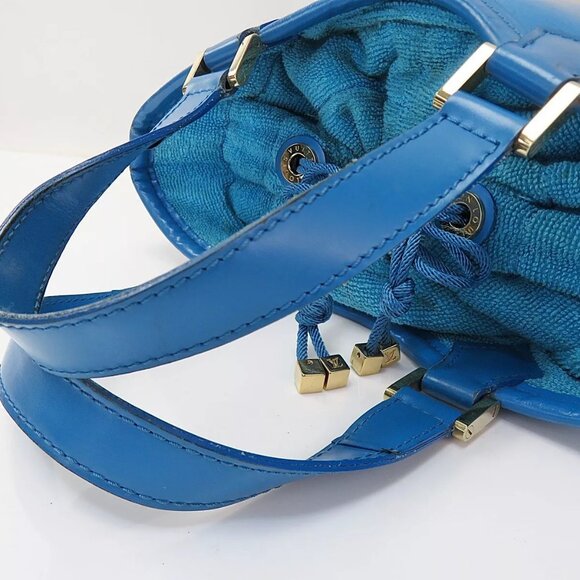 Authentic LOUIS VUITTON Blue and Clear Plastic Handbag Purse - Picture 6 of 8